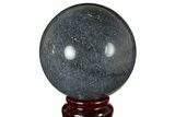 Polished Dumortierite Sphere - Madagascar #157679-1